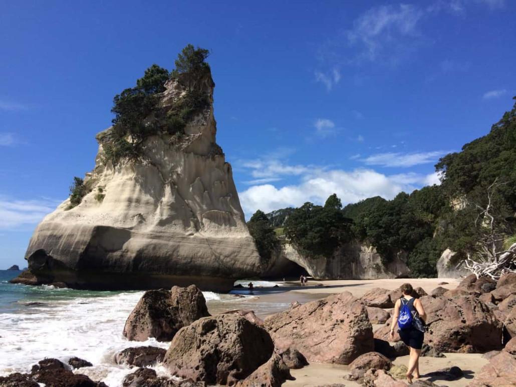 Formaciones rocosas en Cathedral Cove